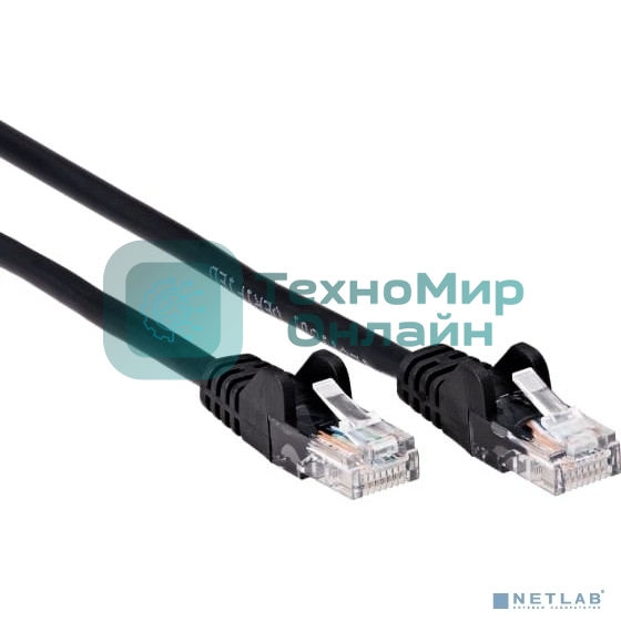Патч-корд литой AOpen ANP511 7.5M BK UTP cat.5е 7,5м черный