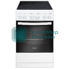 Плита электрическая Gefest 5160-01 0033 белый, конфорок 4 электрических, духовка 55 л, 50 см x 85 см x 58.5 см