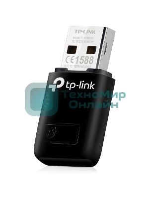 Сетевой адаптер TP-Link SOHO TL-WN823N Беспроводной USB мини адаптер 300 Мбит/с стандарта N c кнопкой QSS(Realtec)