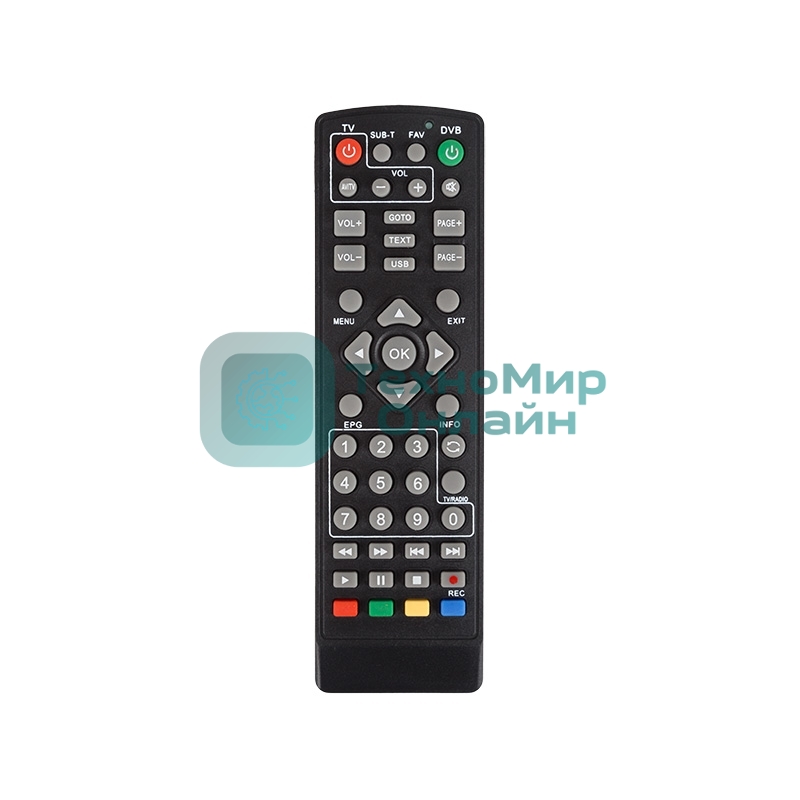 Универсальный пульт дистанционного управления Rexant для DVB-T2 (RX-DVB-014)