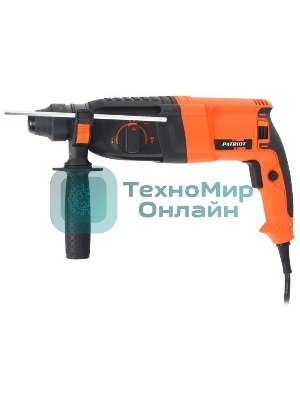 Перфоратор Patriot RH 262 The One Перфоратор 140301325 SDS+, мощность 820 Вт, 2,9 Дж, 4 режима работы, макс.диаметр 26мм, в пластиковом кейсе