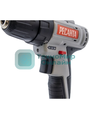 Дрель-шуруповерт аккумуляторная Ресанта ДА-20-2ЛК-Б 75/14/10, Аккумуляторная, 20В, 2 АКБ, Кейс