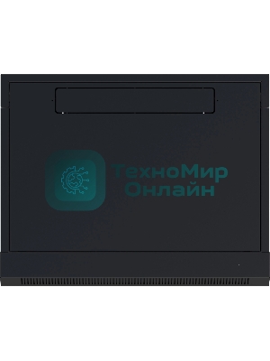 Шкаф коммутационный NTSS NTSS-W9U6045GS-BL настенный 9U 570x450мм пер.дв.стекл 60кг черный 350мм 20.1кг 220град. 370мм IP20 сталь