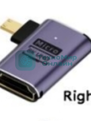 Переходник micro HDMI на HDMI вправо