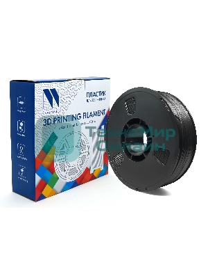 Филамент NVPrint PETG Carbon Fiber Black c карбоновыми волокнами, черный, для 3D печати диаметр 1.75мм масса 1 кг