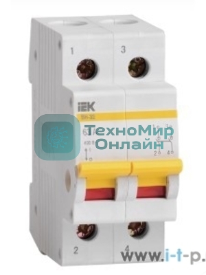 Выключатель нагрузки ВН-32 32А/2П IEK MNV10-2-032