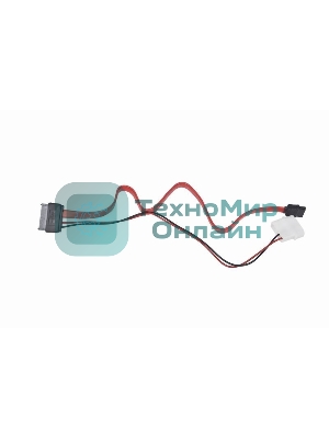 Кабель Gembird/Cablexpert Combo miniSATA, molex+SATA/miniSATA, 6pin+7pin, (длина инт-50 см, пит-30 см)
