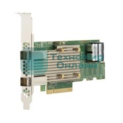 Контроллер LSI SAS 9400-8i8e SGL (05-50031-02), PCIe 3.1 x8 LP, Tri-Mode SAS/SATA/NVMe 12G HBA, 16port(2*int SFF8643+2*ext SFF8644), 3516 IOC