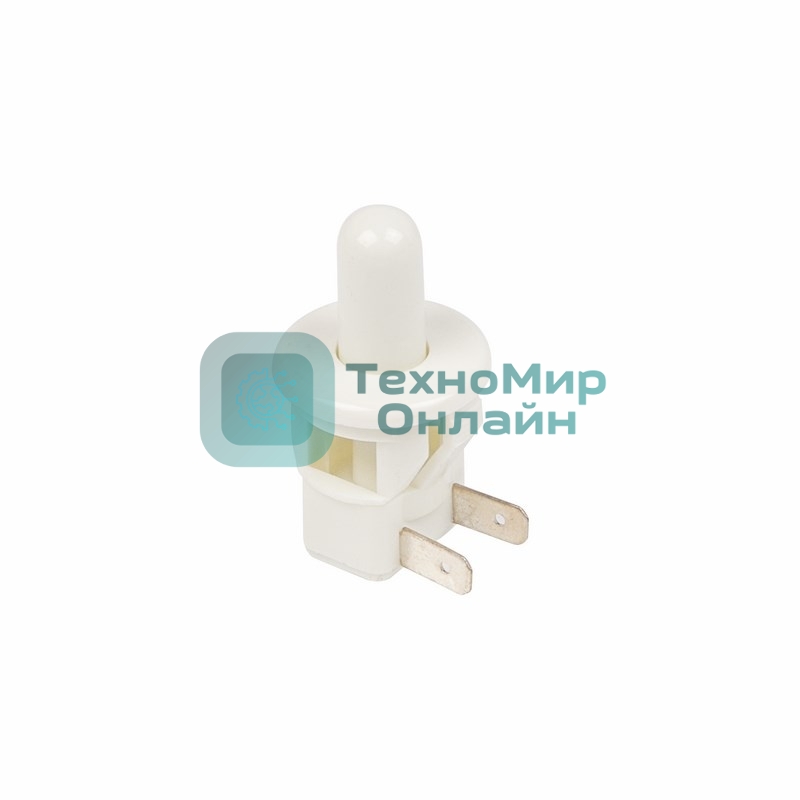 Выключатель-кнопка Rexant 250V 2.5А (2с) ON-(OFF) Б/Фикс белый (мебельная)