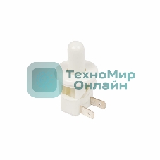 Выключатель-кнопка Rexant 250V 2.5А (2с) ON-(OFF) Б/Фикс белый (мебельная)