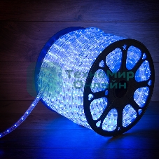 Дюралайт Neon-night LED, эффект мерцания (2W) - синий, 36 LED/м, бухта 100м