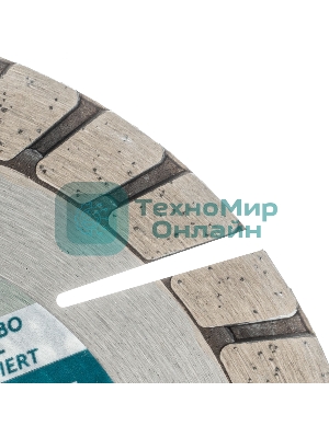 Диск алмазный Gross ф125х22,2 мм, турбо-сегментный, сухое резание