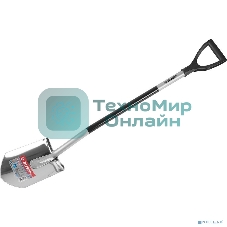 Штыковая лопата Зубр Артель-НС из нержавеющей стали с рукояткой 39407_z01