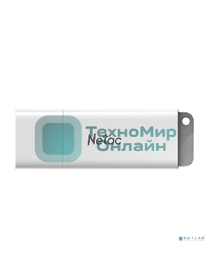 Флешка USB Netac U185 (NT03U185N-016G-20WH), 16Gb, USB 2.0, R/W 25/10, белый/серый