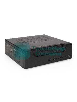 Компьютерный корпус Desktop ExeGate FL-102-TPS350 (mini-ITX, БП TPS350 с вент. 8см, 2*USB + 1*USB 3.0, аудио, черный)