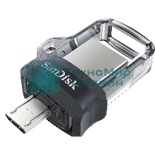 Флешка USB SanDisk DD3 Ultra (SDDD3-032G-G46), 32Gb, USB 3.0/microUSB, R/W 130/30, черный