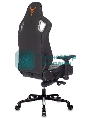 Кресло игровое Knight TITAN черный ромбик эко.кожа с подголов. крестовина металл