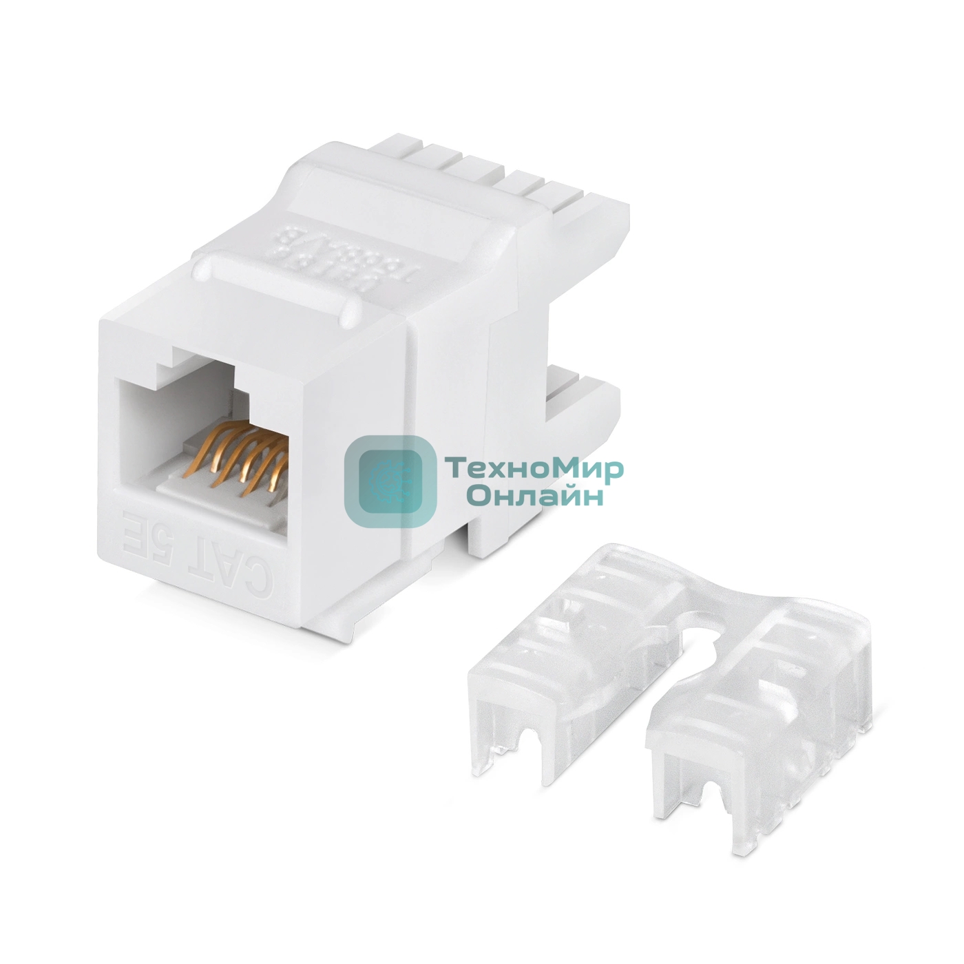 Модуль LANMASTER NTSS-KJ-UTP-RJ45-5E-180-WT информ. KeystoneRJ45 cat.5e UTP белый