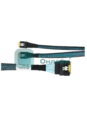 Кабель/SFF-8654 8i/SFF-8654 4i*2-0.8M