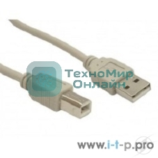 Кабель 5bites UC5010-030C USB2.0, AM/BM, 3м.