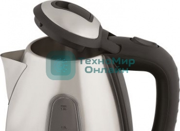 Чайник электрический Scarlett SC-EK21S88 1.8 л, 2200 Вт, черный/серебристый (корпус: нержавеющая сталь)