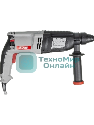 Перфоратор Ресанта П-28-800К SDS-plus уд.:3.4Дж 800Вт (кейс в комплекте)