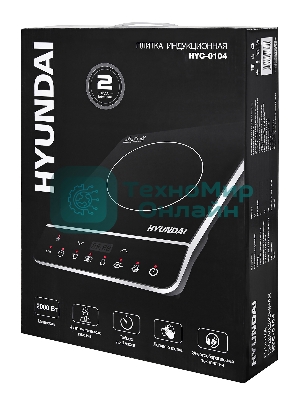 Плита настольная электрическая Hyundai HYC-0104 черный стеклокерамика (настольная)