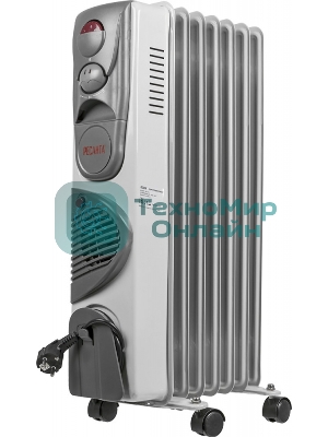 Обогреватель масляный Ресанта ОМ-7НВ (7секций) белый, 1900 Вт, 19 м2, термостат 67/3/10
