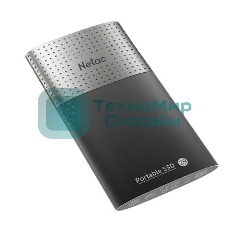 Внешний SSD Netac Z9, 128 Gb, USB 3.2 Gen 2 Type-C, R/W 550/480, черный