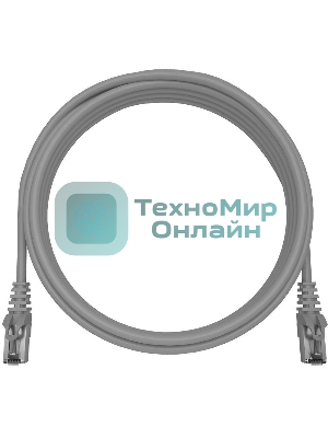 Патч-корд NTSS NTSS-PC-FTP-RJ45-5e-1.5-LSZH-GY NTSS-PC-FTP-RJ45-5E-1.5-LSZH FTP RJ-45 вил.-вилка RJ-45 кат.5E 1.5м серый LSZH (уп.:1шт) 26AWG