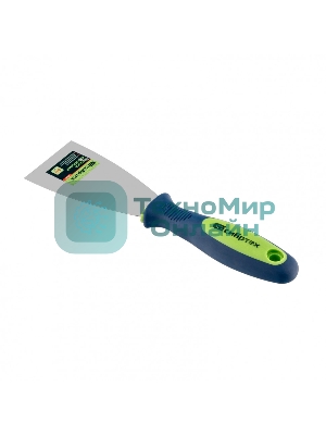 Шпательная лопатка из нержавеющей стали Сибртех, 60 мм, двухкомпонентная рукоятка