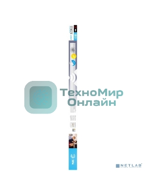 Линейный светодиодный светильник ЭРА LLED-02-08W-4000-MS-W 8Вт 4000K L572мм с датчиком движения