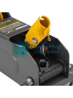 Домкрат гидравлический подкатной Denzel 2т, 135-385 мм, в пласт. кейсе