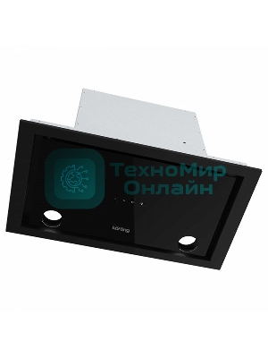 Вытяжка встраиваемая Korting KHI 6777 GN черный/черный, 52 см, 800 куб. м/ч, 52 дБ