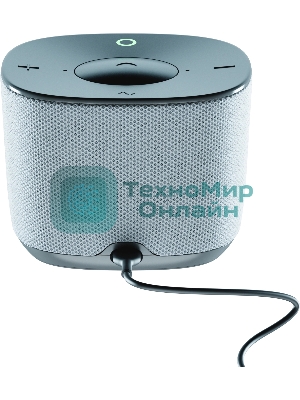 Умная колонка Sber Boom Home, 8Вт, с экраном, 1 динамик, часы, мультирум, TWS, Zigbee хаб, Wi-Fi, Bluetooth 5.0, Zigbee, Салют, серый