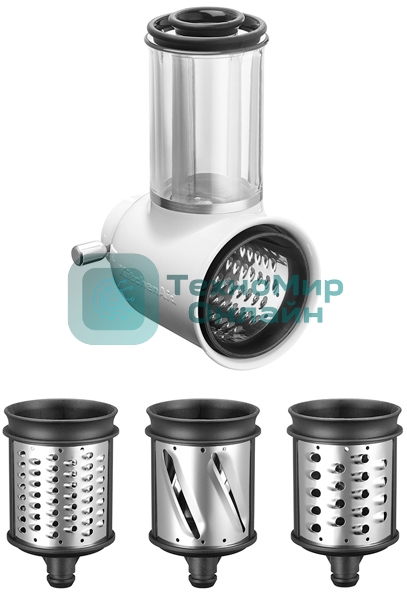 Насадка-овощерезка с 3-мя барабанами KitchenAid 5KSMVSA, белый