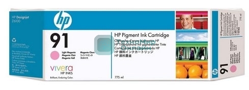 Картридж струйный HP №91 C9468A пурпурный для HP DJ Z6100 (775мл)