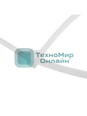 Хомут-стяжкa нейлоновая с тройным замком Rexant 300x3,6 мм, белая, упаковка 100 шт.