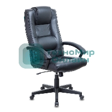Кресло руководителя Бюрократ T-9906N/BLACK черный, кожа