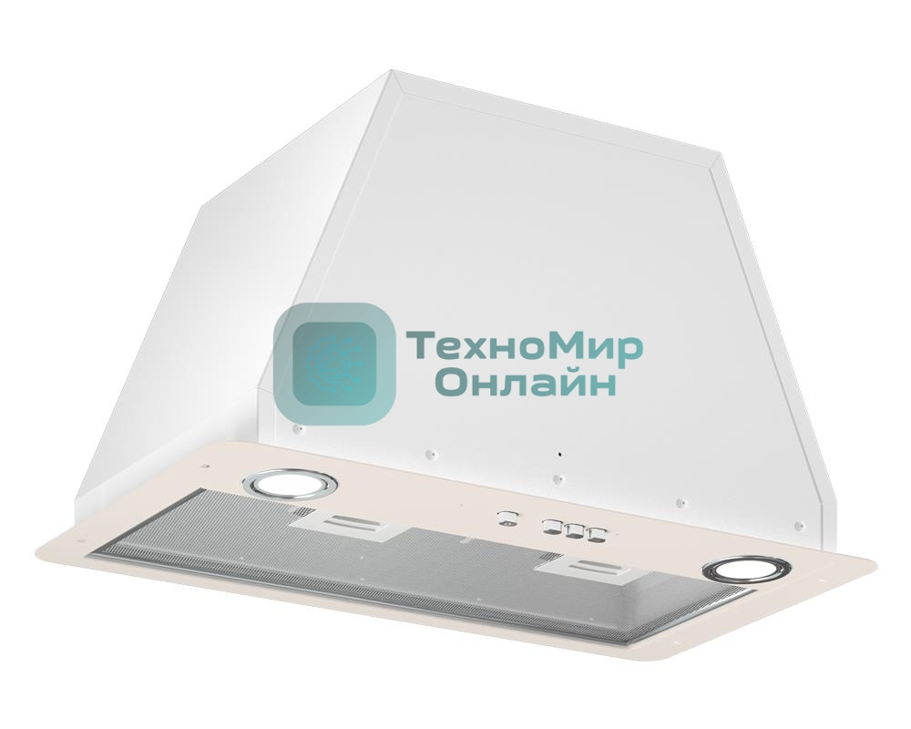 Вытяжка встраиваемая Elikor Flat 52П-650-К3Д белый, 52 см, 650 куб. м/ч, 60 дБ