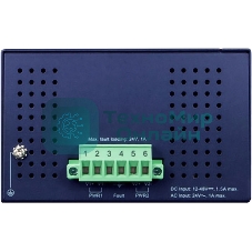 Коммутатор PLANET IGS-4215-16T2S IP30 Industrial L2/L4 16-Port 10/100/1000T + 2-Port 100/1000X SFP Managed Switch (-40~75 degrees C, dual redundant power input on 12~48VDC/24VAC terminal block)