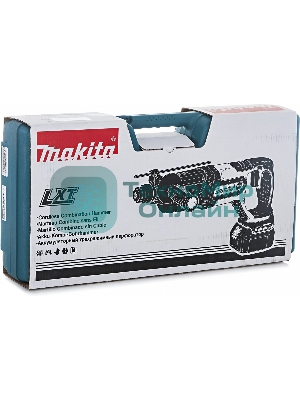 Перфоратор Makita DHR241RFE Перфоратор ак ,SDS+, 18В,2 х 3А ч Li-ion,3реж,1.9Дж,0-4000у\м,3.5кг,чем,подсв,совмест с 4 А ч Li-ion