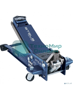 Домкрат гидравлический подкатной Stels 51136, быстрый подъем 3т low profile quick lift 75-515 мм про