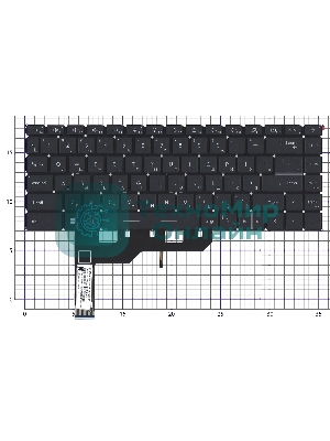 Клавиатура для ноутбука MSI GS66, черная с подсветкой