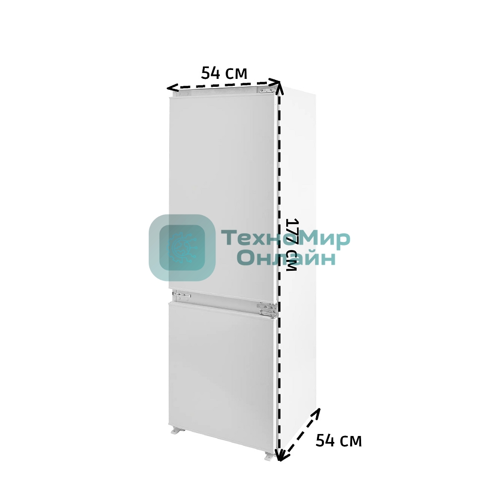 Встраиваемый холодильник Bosch Serie 4 KIN86AF3M8 белый двухкамерный 188/67л морозилка снизу