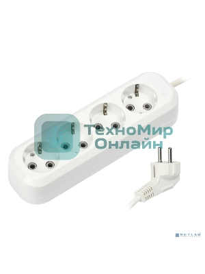 Удлинитель Smartbuy SBE-16-4-02-Z 4 гнезда 2 метра 16А/3,5 кВт с заземлением ПВС 3х1мм2