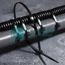 Хомут-стяжка кабельная нейлоновая Rexant 400 x4,8 мм, черная, упаковка 100 шт.