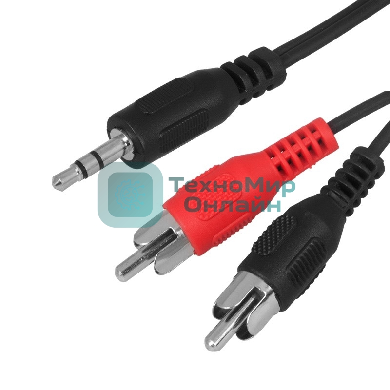 Шнур Rexant Стерео 3,5 мм - 2 RCA, 7 м (10 шт./уп.)