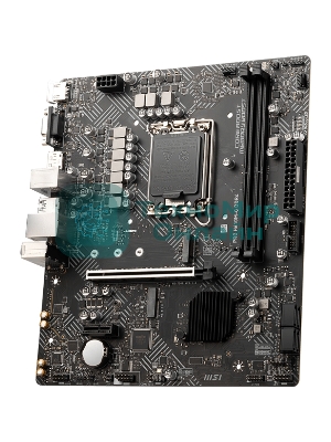 Материнская плата MSI PRO H610M-G DDR4, LGA 1700, Intel H610, 2xDDR4, 4xSATA, 1xM.2, 1xPCIe 4.0 x16, 1xPCIe 3.0 x1, 1xHDMI, 1xDP, 1xVGA, 1xRJ45 1Gb, 2xUSB-A 3.2 Gen 1, 4xUSB-A 2.0, 3x3.5мм, 7.1, mATX