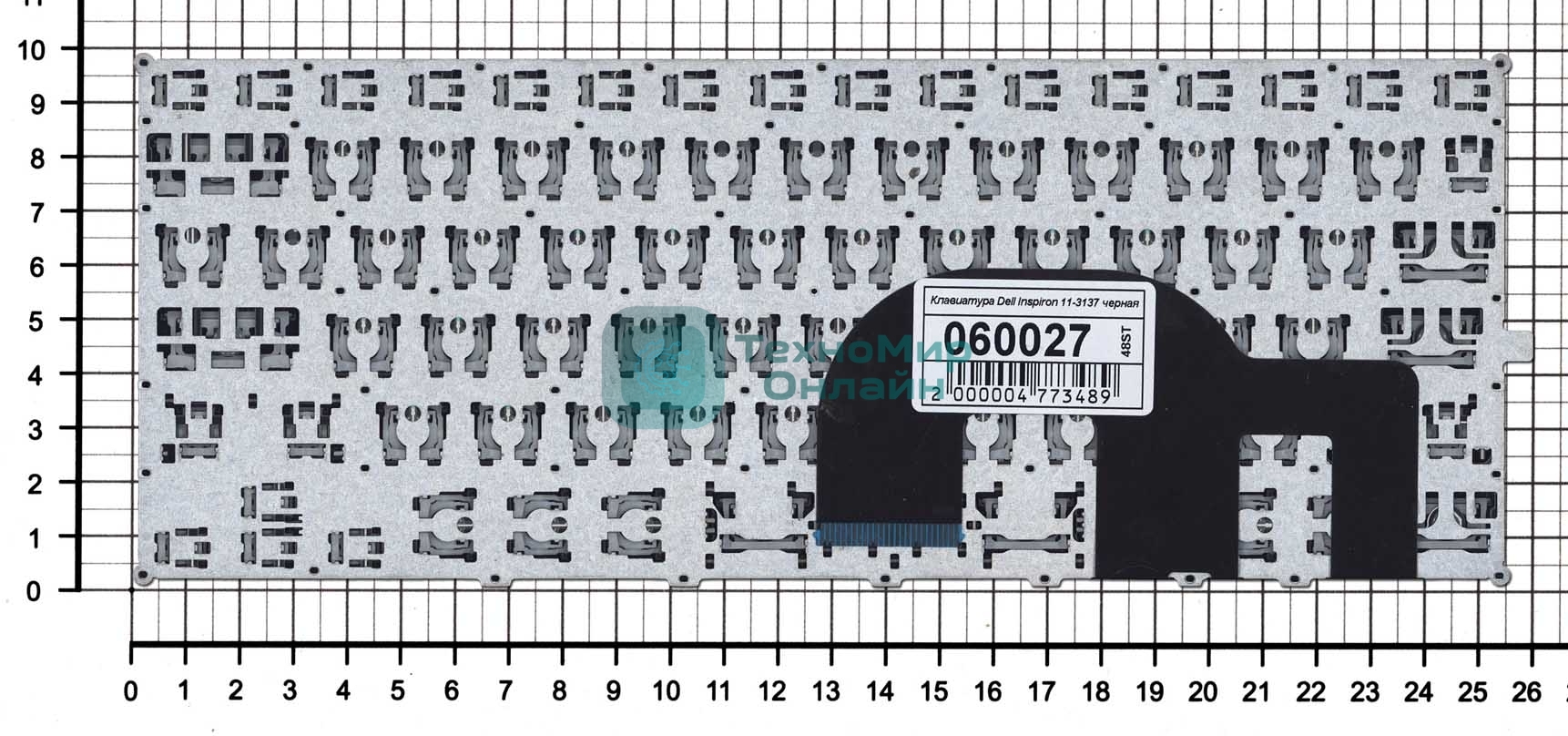 Клавиатура для ноутбука Dell Inspiron 11-3137 черная